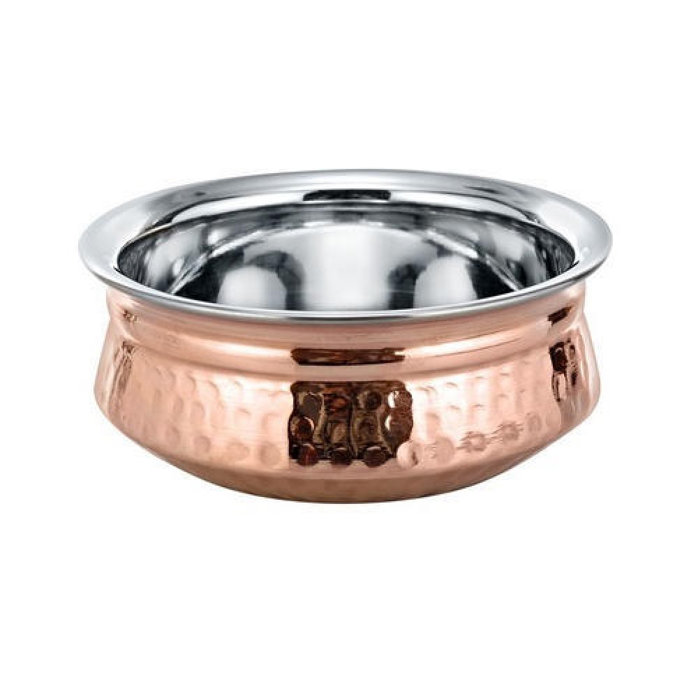 Copper Handi Hammered 印度風/錘點銅鍋(凹型)
